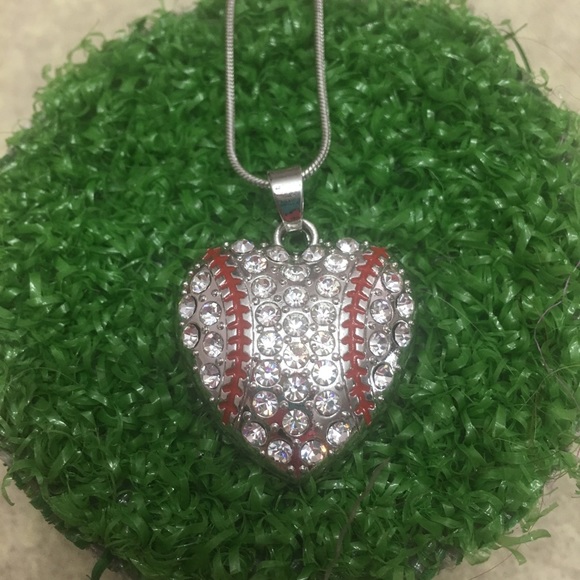 Jewelry - (R3) Baseball Heart Necklace